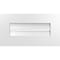 Ekena Millwork Vertical Surface Mount PVC Gable Vent: Functional, w/ 3-1/2"W x 1"P Standard Frame, 22"W x 12"H GVPVE22X1201SF - alternate 1
